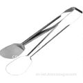 Stainless steel barbecue tongs